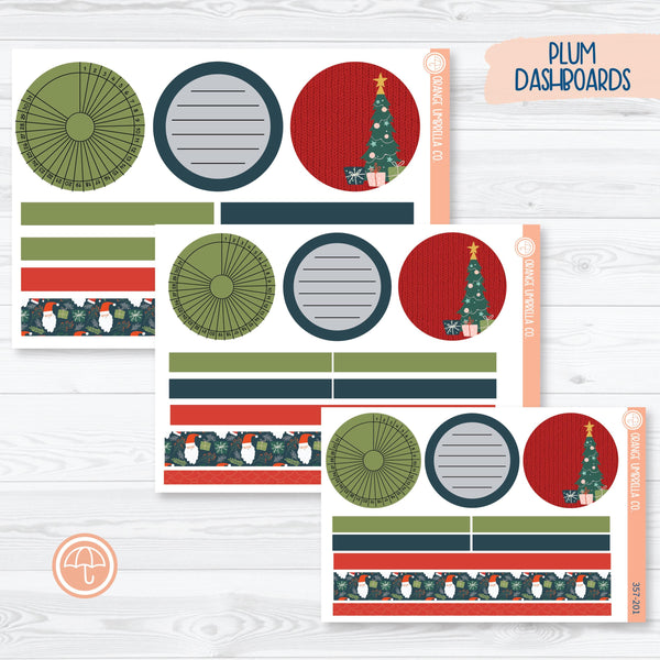 Traditional Christmas Kit | Plum Dashboards Monthly Planner Kit Stickers | 357-201