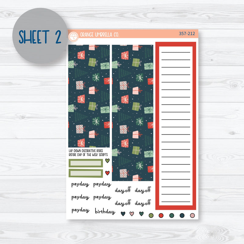 Traditional Christmas Kit | A5 Plum Monthly Planner Kit Stickers | Traditions | 357-211