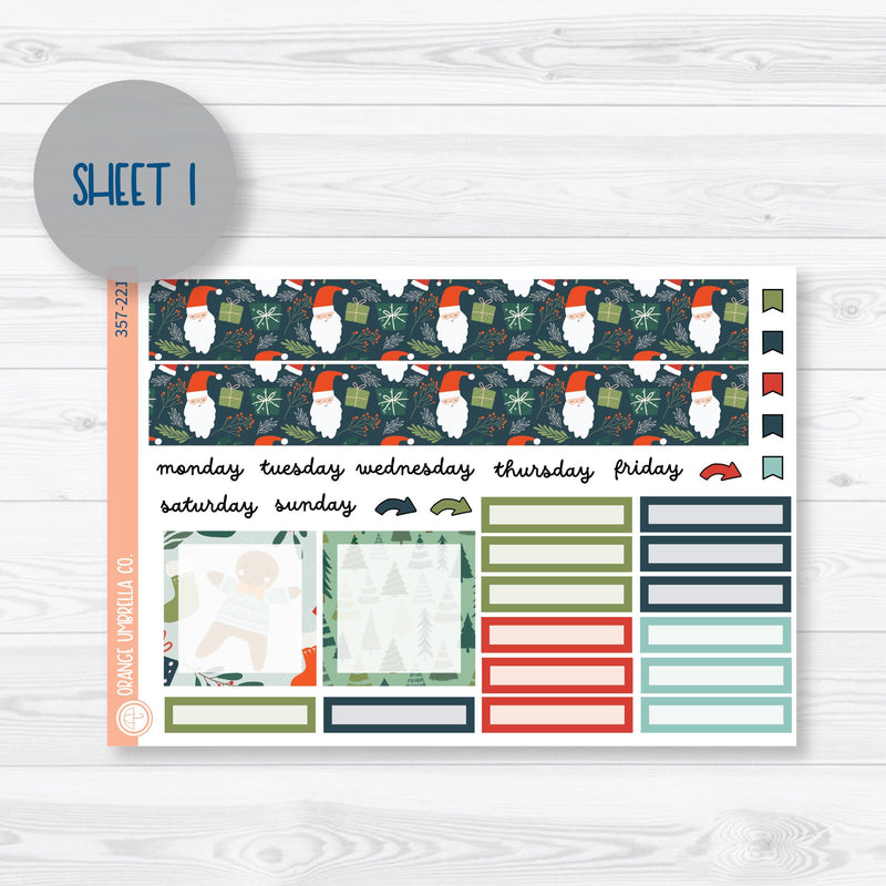 Traditional Christmas Kit | 7x9 Plum Monthly Planner Kit Stickers | Traditions | 357-221