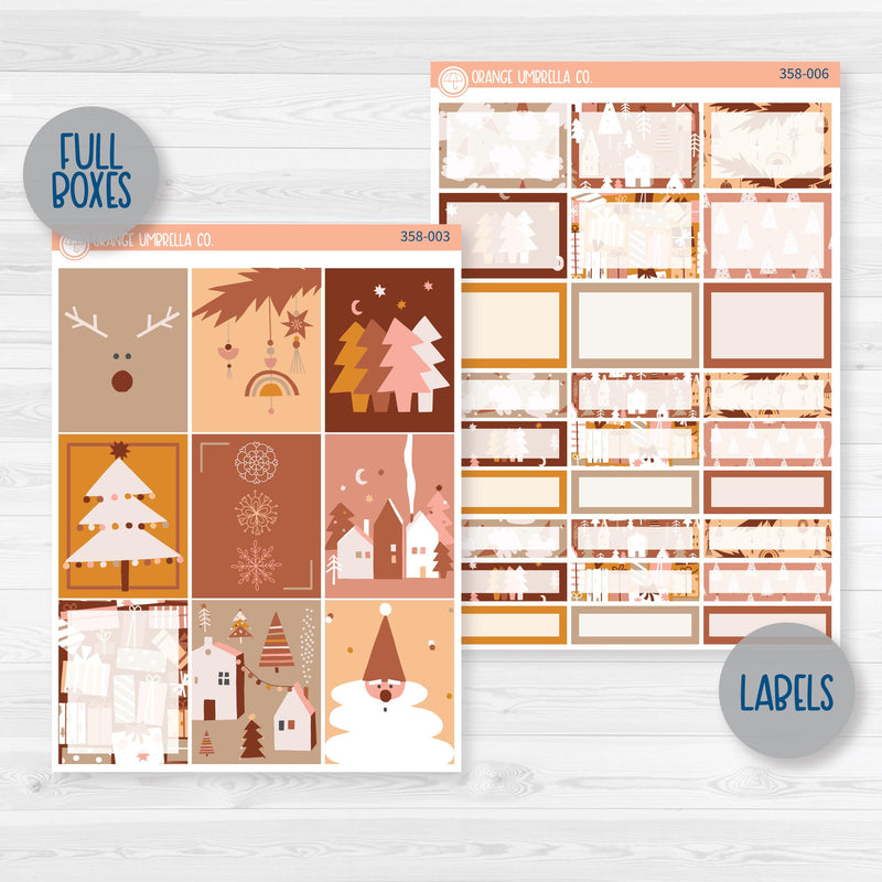 Boho Christmas Kit | Weekly Planner Kit Stickers | Bo Ho Ho | 358-001