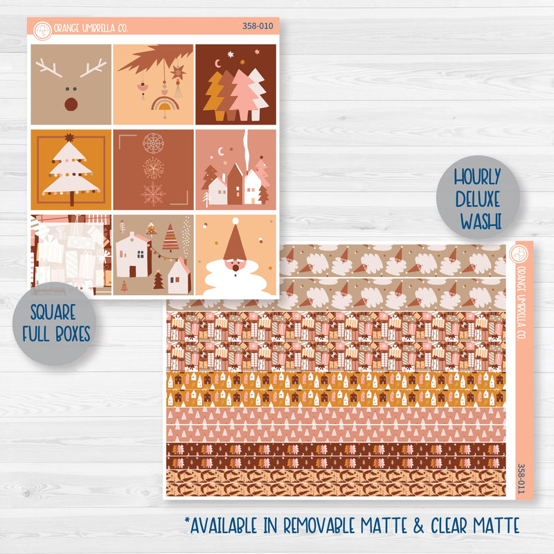 Boho Christmas Kit | Weekly Planner Kit Stickers | Bo Ho Ho | 358-001