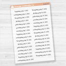 Dates of the Month - Jul-Dec 2025 Planner Stickers | F17 Script Clear Matte | B-802-807-BCM