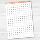 6 months of Mini Date Dots Covers Planner Stickers | F17 Print | B-078-B-079