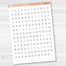 5 Months of Date Dots Covers Planner Stickers | F17 Print | B-080-B-081