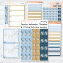 Winter Floral Stickers | 7x9 Daily Duo Planner Kit Stickers | Snow Blossom | 359-131
