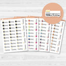 Birthday Fill In Cake & Candles Icon Script Planner Stickers | F17 | E-314