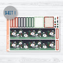 Winter Floral Stickers | 7x9 ECLP Monthly & Dashboard Planner Kit Stickers | Stillness | 355-251