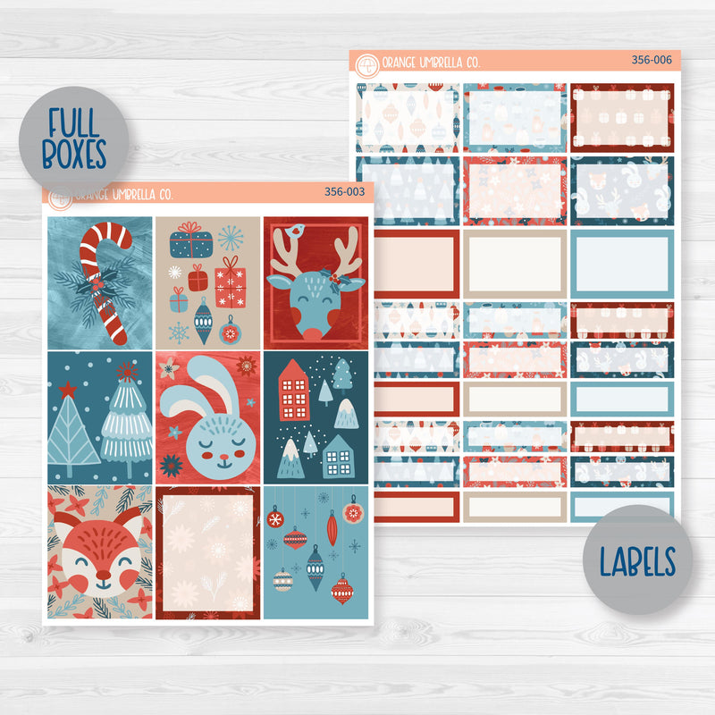 Winter Animal Kit | Weekly Planner Kit Stickers | Frosty Friends | 356-001