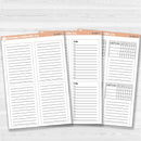 A5 Compact Vertical Boxes For Erin Condren | Basic Planner Stickers | B-808