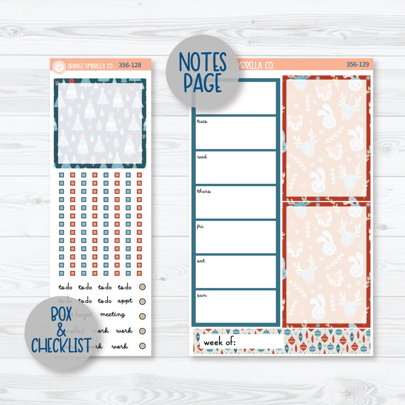 Winter Animal Kit | A5 Daily Duo Planner Kit Stickers | Frosty Friends | 356-121