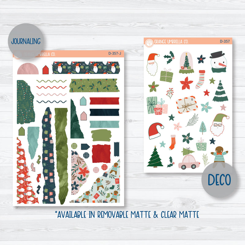 Traditional Christmas Kit | Deco Journaling Planner Stickers | Traditions | D-357