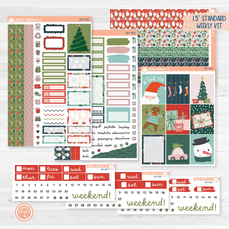 Traditional Christmas Kit| Weekly Planner Kit Stickers | Traditions | 357-001