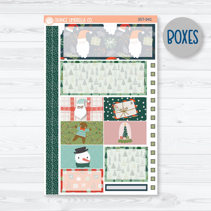 Traditional Christmas Kit | Plum Vertical Priorities 7x9 Planner Kit Stickers | Traditions | 357-041