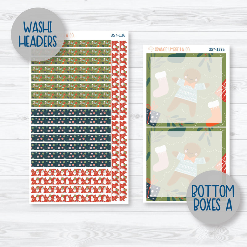 Traditional Christmas Kit | 7x9 Daily Duo Planner Kit Stickers | Traditions | 357-131