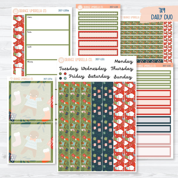 Traditional Christmas Kit | 7x9 Daily Duo Planner Kit Stickers | Traditions | 357-131