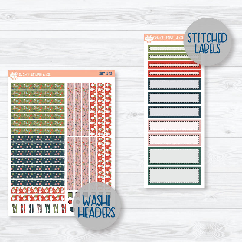 Traditional Christmas Kit | A5 Plum Daily Planner Kit Stickers | Traditions | 357-141