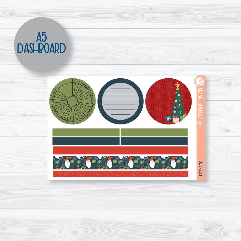 Traditional Christmas Kit | Plum Dashboards Monthly Planner Kit Stickers | 357-201