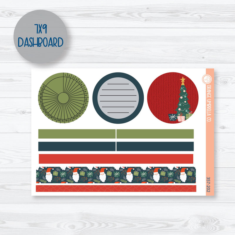 Traditional Christmas Kit | Plum Dashboards Monthly Planner Kit Stickers | 357-201