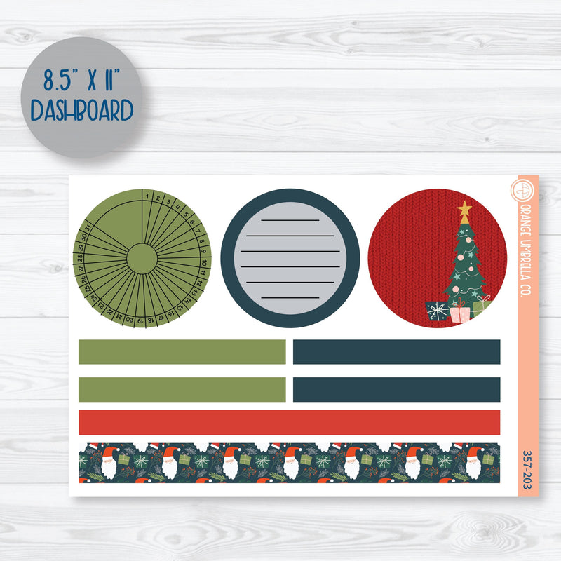 Traditional Christmas Kit | Plum Dashboards Monthly Planner Kit Stickers | 357-201