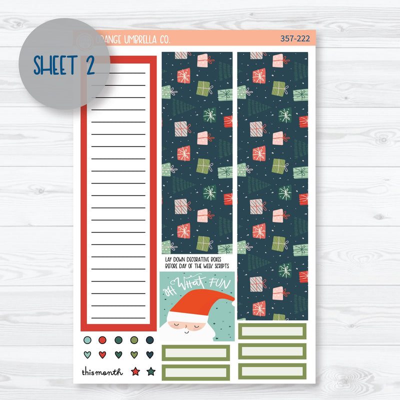 Traditional Christmas Kit | 7x9 Plum Monthly Planner Kit Stickers | Traditions | 357-221