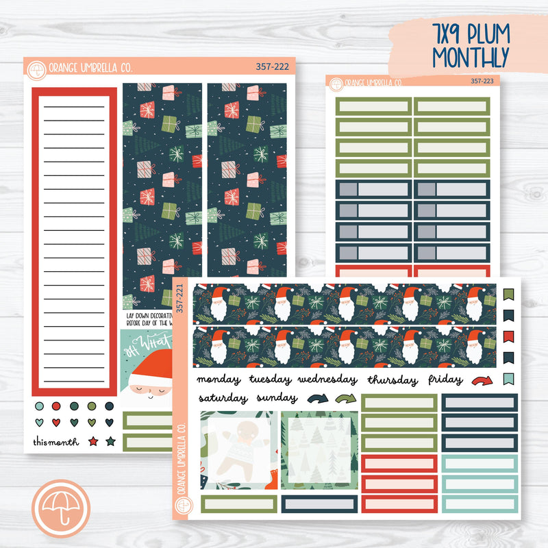 Traditional Christmas Kit | 7x9 Plum Monthly Planner Kit Stickers | Traditions | 357-221