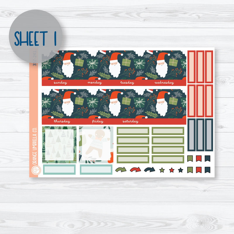 Traditional Christmas Kit | A5 EC Monthly & Dashboard Planner Kit Stickers | Traditions | 357-241