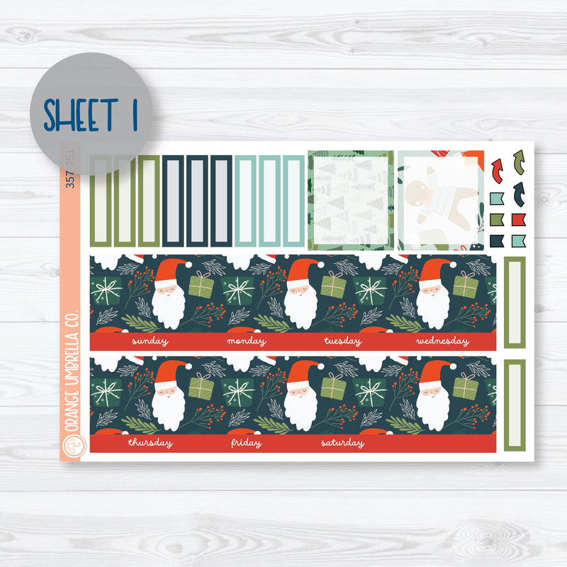 Traditional Christmas Kit | 7x9 ECLP Monthly & Dashboard Planner Kit Stickers | Traditions | 357-251