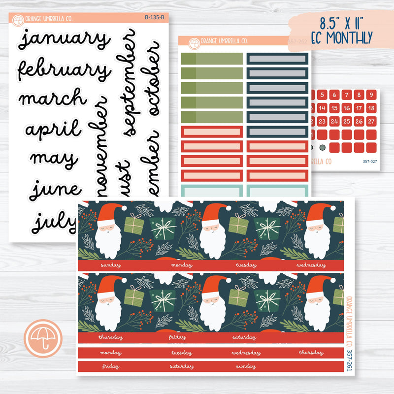 Traditional Christmas Kit | 8.5 ECLP Monthly Planner Kit Stickers | Traditions | 357-261