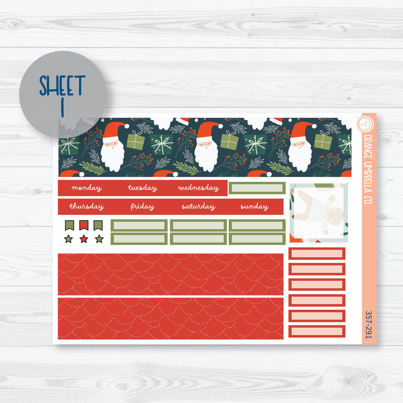 Traditional Christmas Kit | Hobonichi Cousin Monthly Planner Kit Stickers | Traditions | 357-291