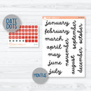 Traditional Christmas Kit | Hobonichi Cousin Monthly Planner Kit Stickers | Traditions | 357-291