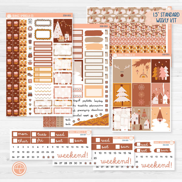 Boho Christmas Kit | Weekly Planner Kit Stickers | Bo Ho Ho | 358-001