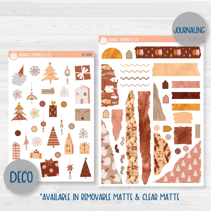 Boho Christmas Kit | Weekly Planner Kit Stickers | Bo Ho Ho | 358-001