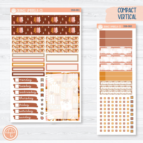 Boho Christmas Kit | A5 Compact Vertical Planner Kit Stickers for Erin Condren | Bo Ho Ho | 358-081