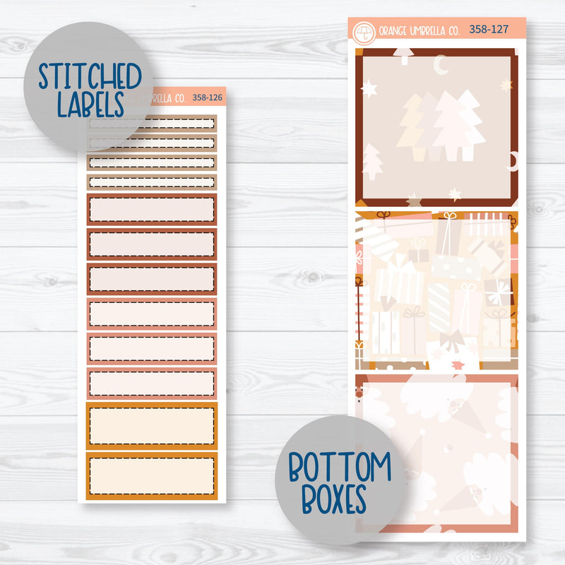 Boho Christmas Kit | A5 Daily Duo Planner Kit Stickers | Bo Ho Ho | 358-121