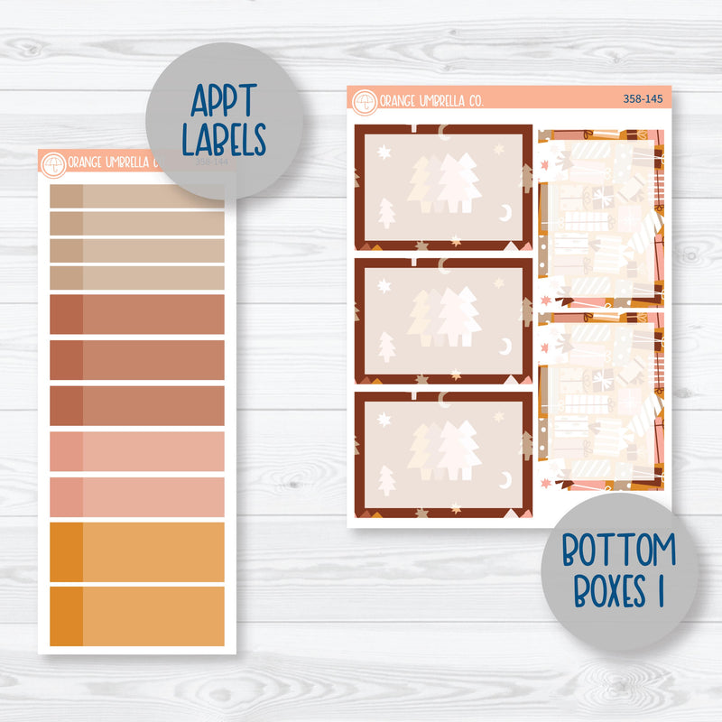 Boho Christmas Kit | A5 Plum Daily Planner Kit Stickers | Bo Ho Ho | 358-141