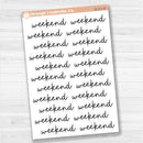 Hobonichi Cousin & A5 Weekend Banner Planner Stickers | F17 | B-111