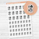 Stella Dog Reading Icon Planner Stickers | Clear Matte | I-507-BCM