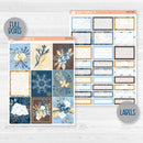 Winter Floral Stickers | Weekly Planner Kit Stickers | Snow Blossom | 359-001