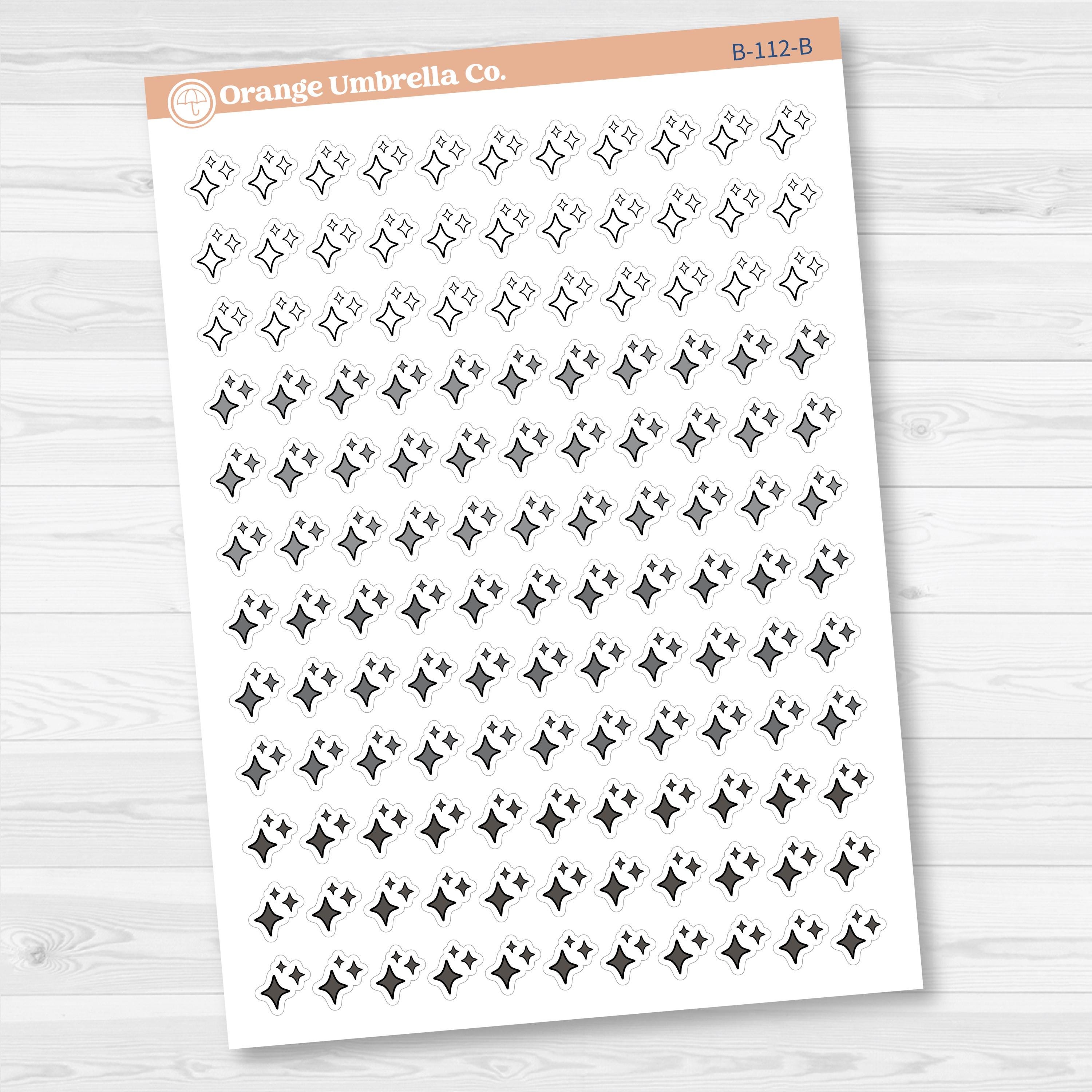 2025 Kit Starburst Pieces Planner Stickers | B-112