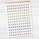 2025 Kit Starburst Pieces Planner Stickers | Clear Matte | B-112-CM