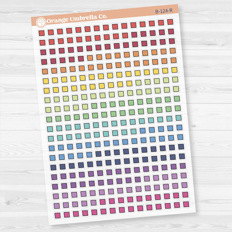 Wonky Checkbox Squares from Journaling Kits | Clear Matte | B-124-CM