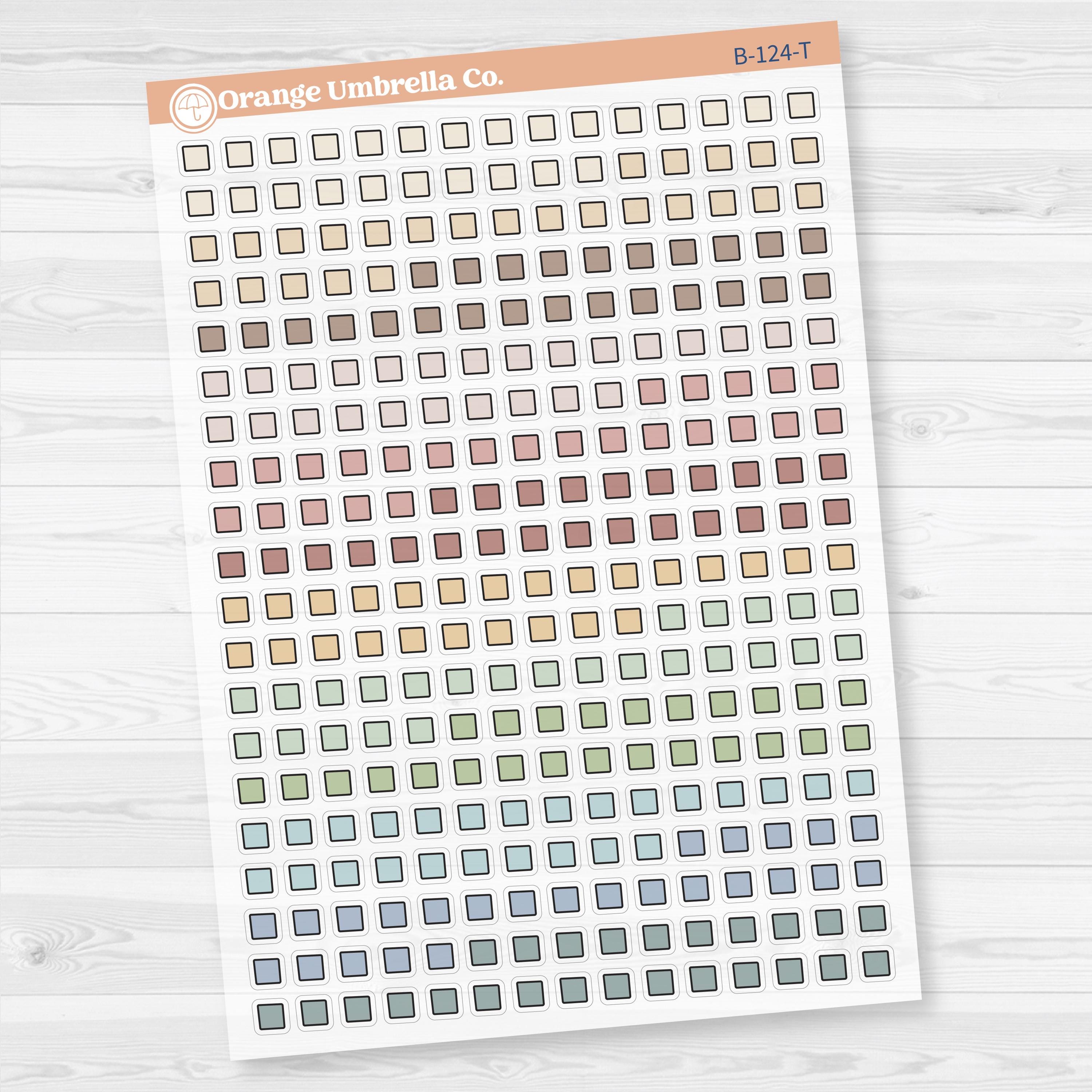 Wonky Checkbox Squares from Journaling Kits | Clear Matte | B-124-CM