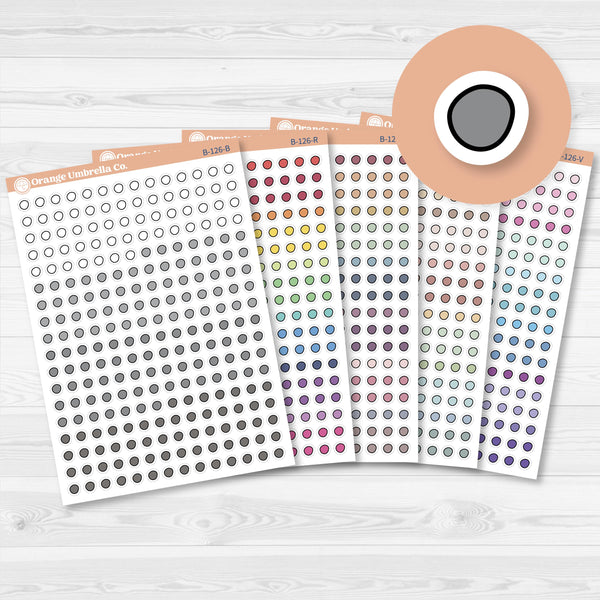 Wonky Checkbox Circles from Journaling Kits Planner Sticker | B-126