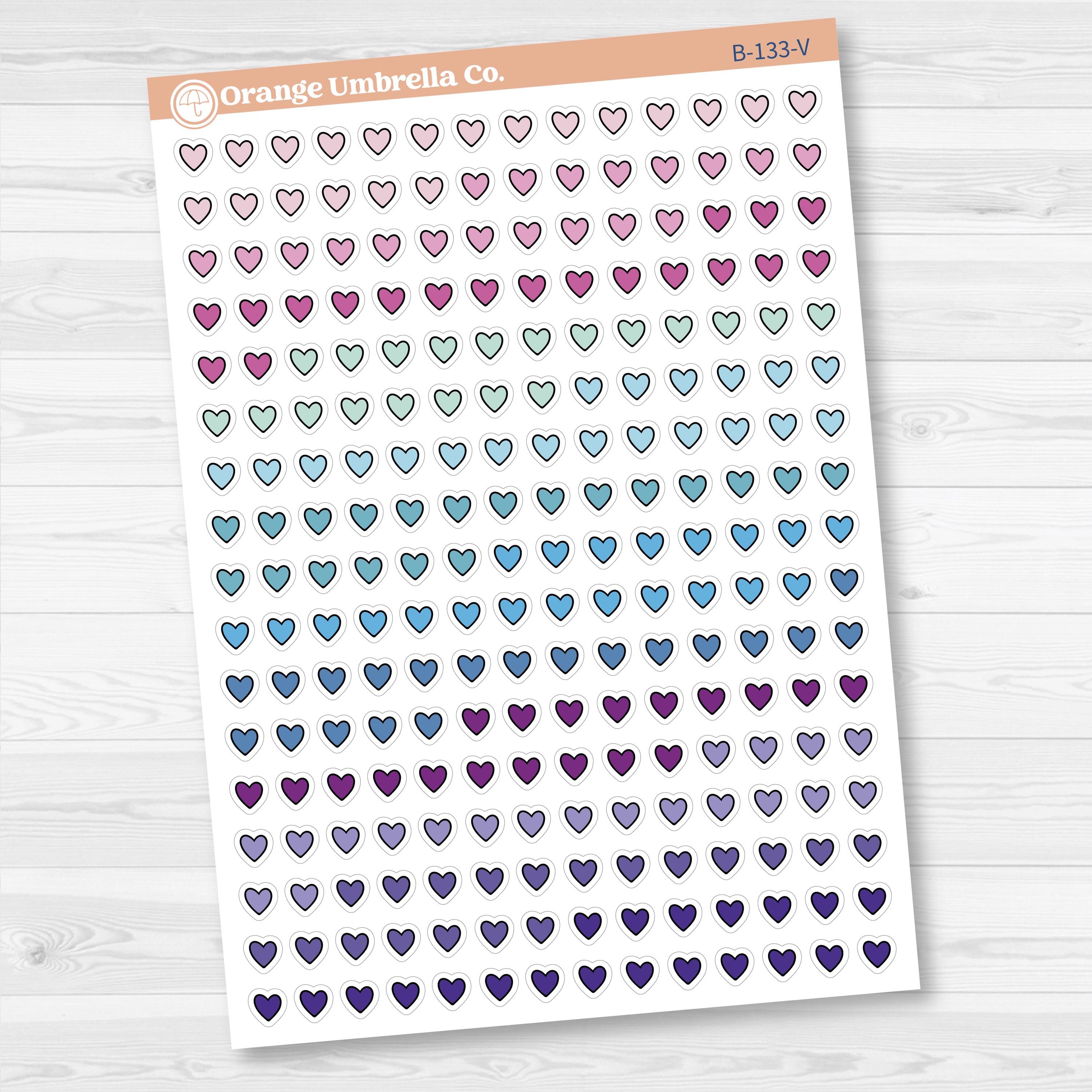 Heart Kit Pieces Planner Stickers | B-133
