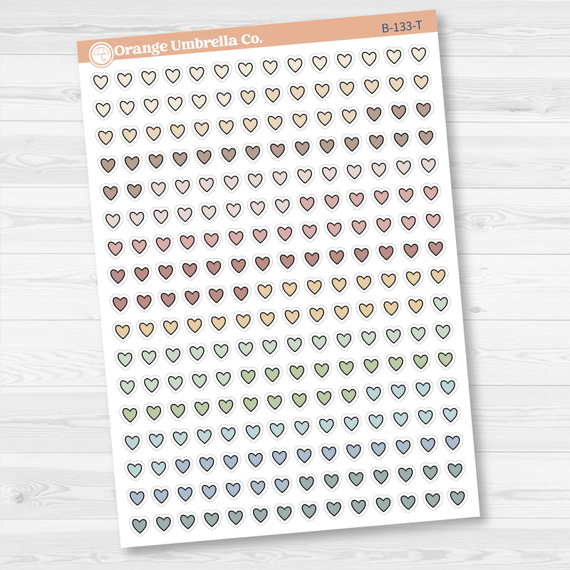 Heart Kit Pieces Planner Stickers | B-133