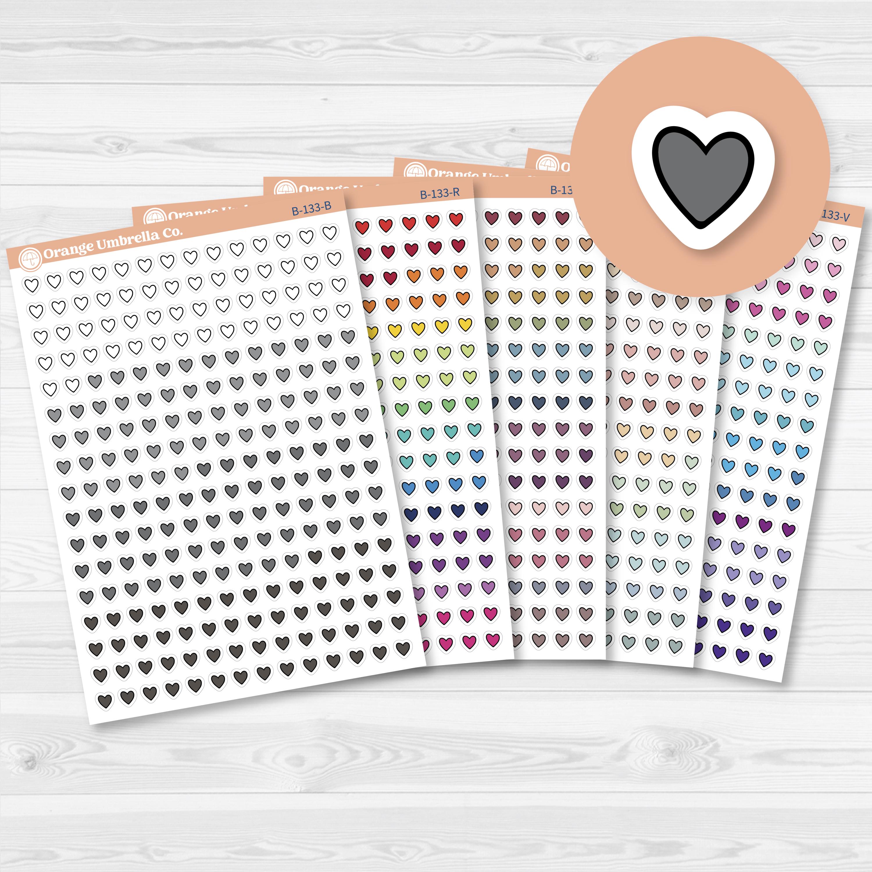 Heart Kit Pieces Planner Stickers | B-133