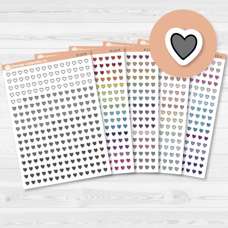 Heart Kit Pieces Planner Stickers | B-133