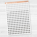 Heart Kit Pieces Planner Stickers | Clear Matte | B-133-CM
