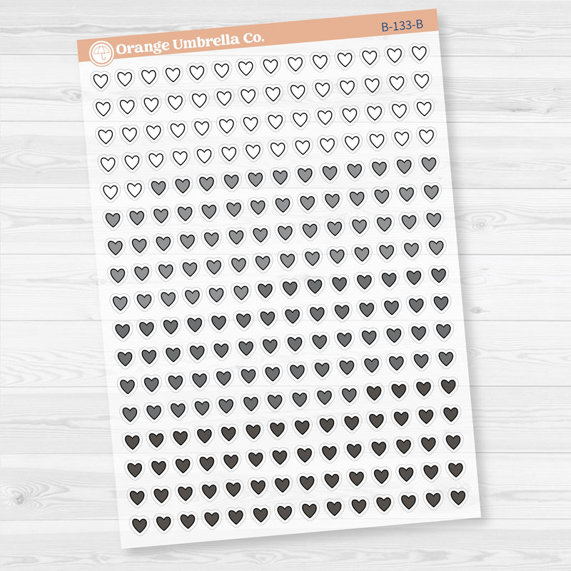 Heart Kit Pieces Planner Stickers | Clear Matte | B-133-CM