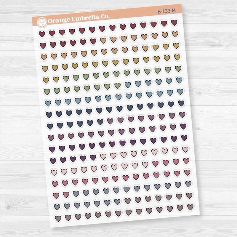 Heart Kit Pieces Planner Stickers | Clear Matte | B-133-CM